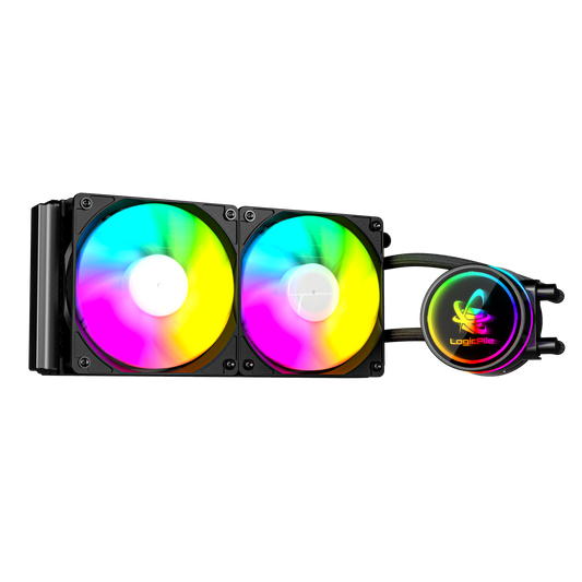 LP Gaming RGB Watercooler Black 240mm