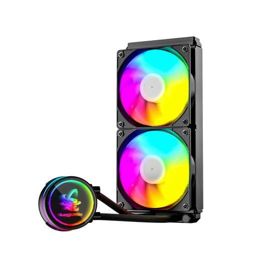 LP Gaming RGB Watercooler Black 240mm