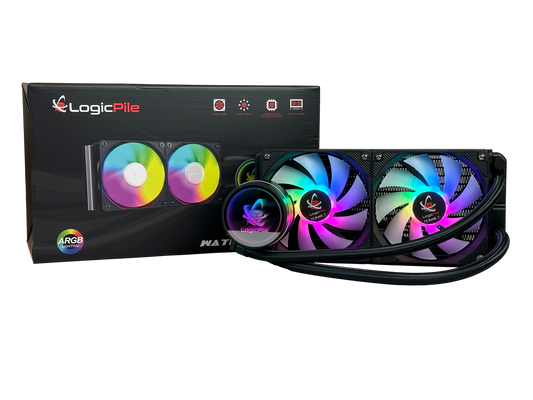 LP Gaming RGB Watercooler Black 240mm