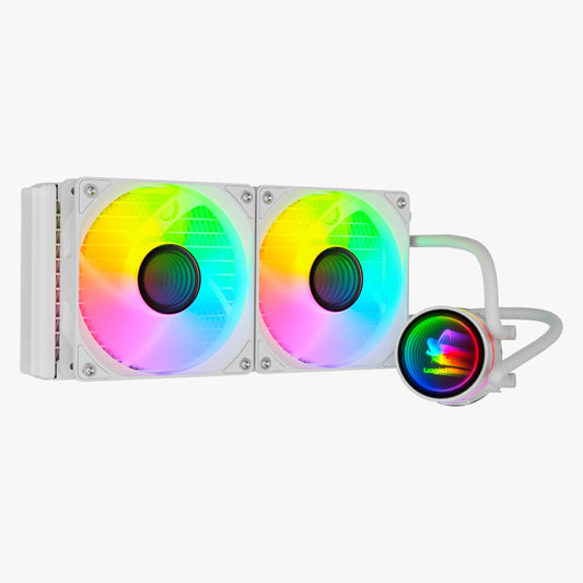 LP Gaming RGB Watercooler White 240mm