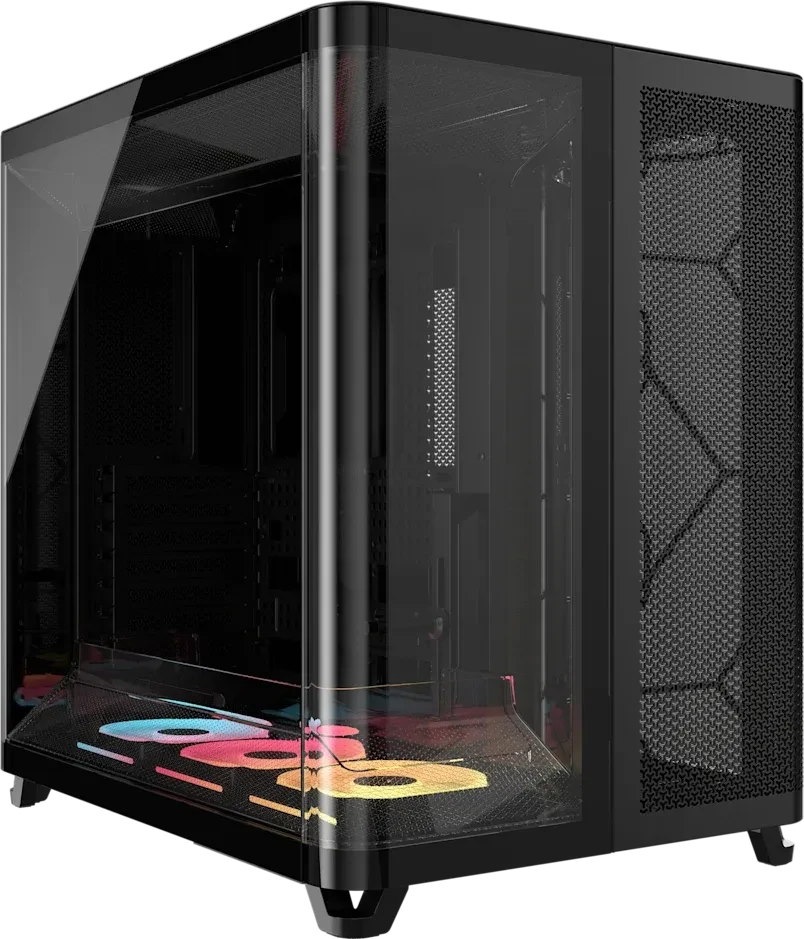 Corsair Air 5400 LX-R RGB iCUE LINK Black, schwarz, Glasfenster