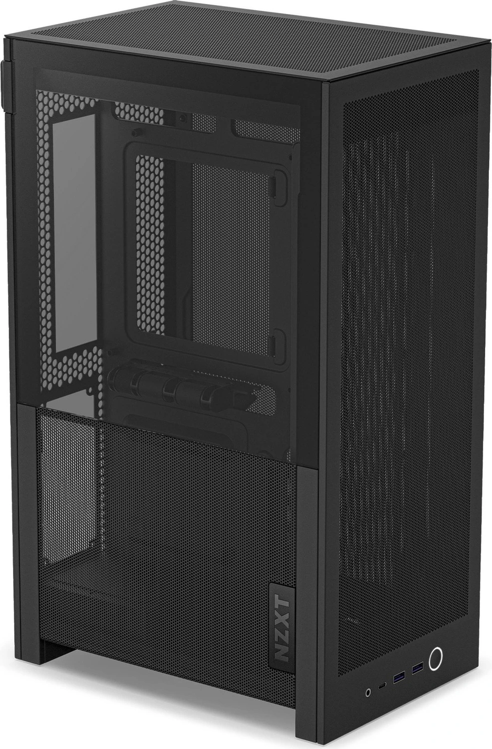 NZXT H2 Flow Black, schwarz, Glasfenster, Mini-ITX