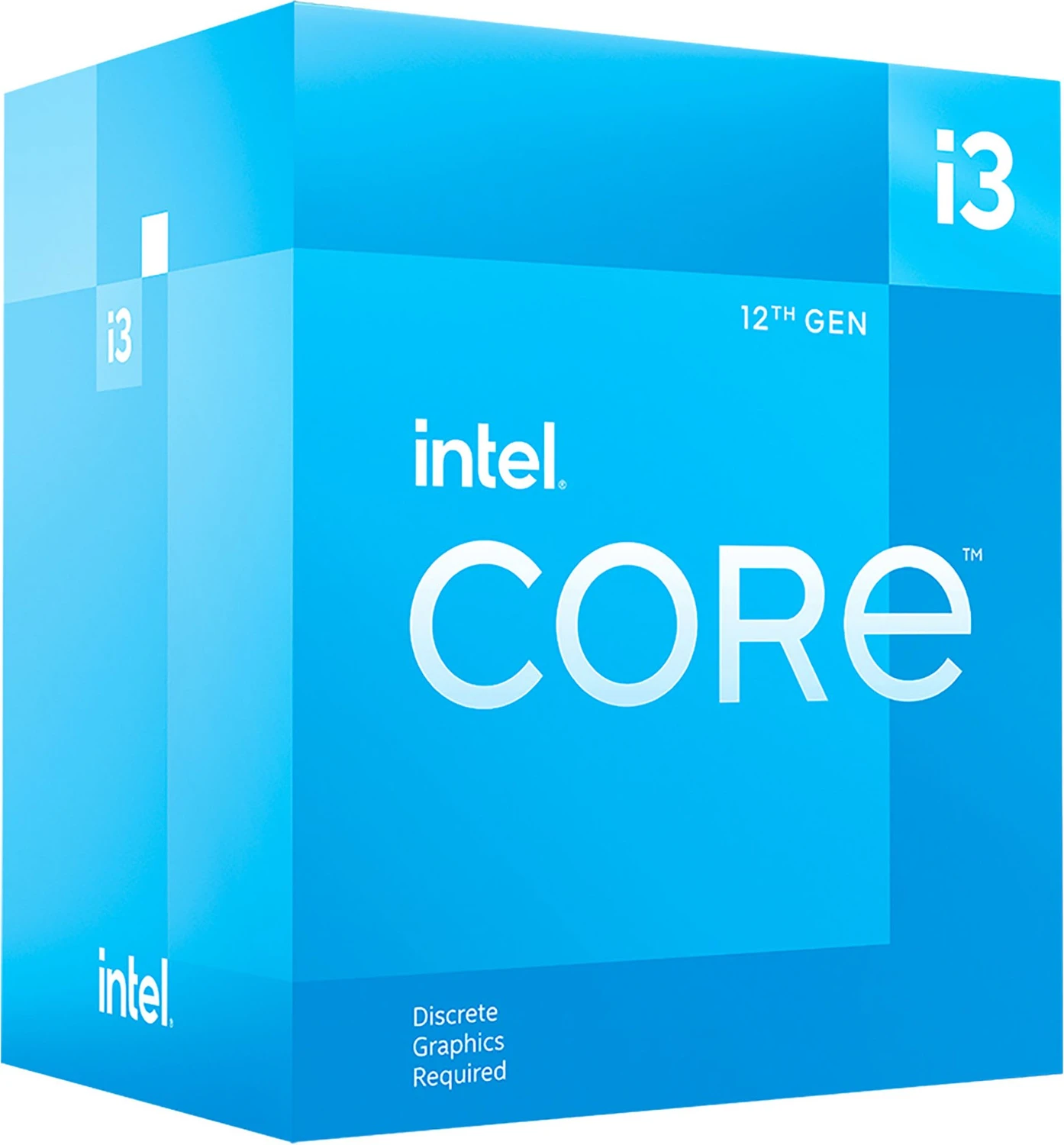 Intel Core i3-12100F, 4C/8T, 3.30-4.30GHz