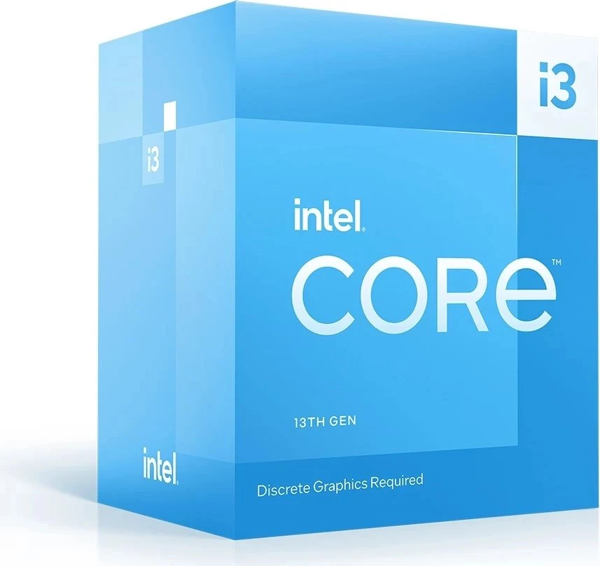 Intel Core i3-13100F, 4C/8T, 3.40-4.50GHz