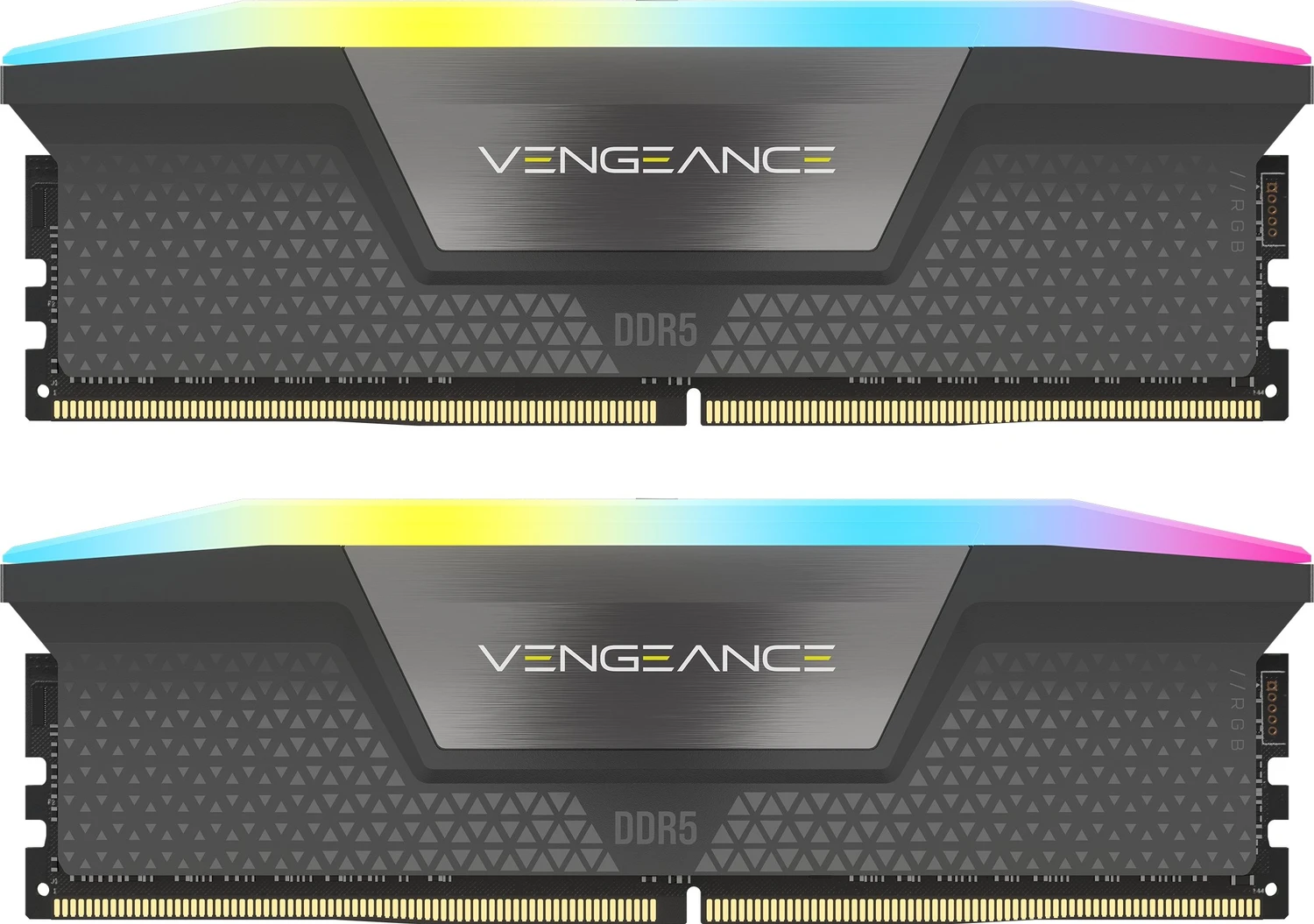 Corsair Vengeance RGB grau UDIMM 32GB Kit, DDR5-6000, CL30-36-36-76